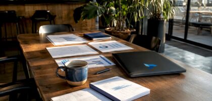 Workspace showing market intelligence setup with Blue Prysm logo