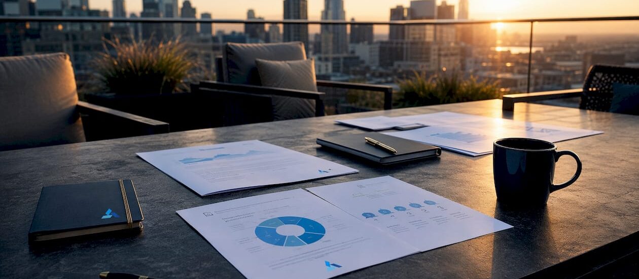 Strategic toolkit materials with Blue Prysm logo