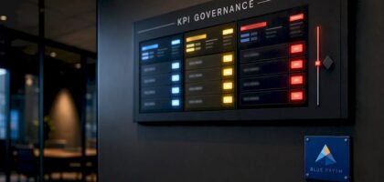 KPI threshold display prepared for decision review