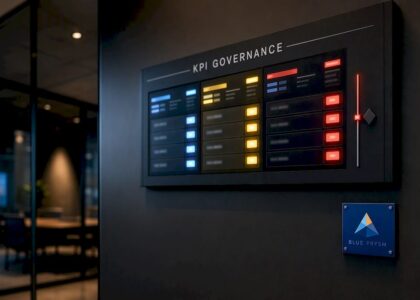 KPI threshold display prepared for decision review