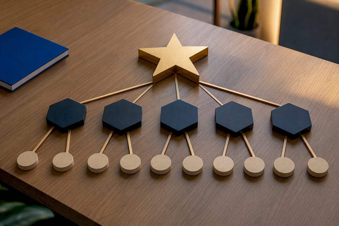 Isometric North Star metric tree structure